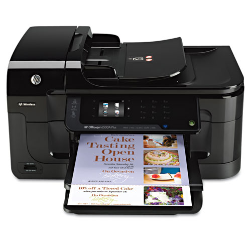 HP Officejet 6500A Plus Wireless e-All-in-One Inkjet Printer, Copy/Fax ...