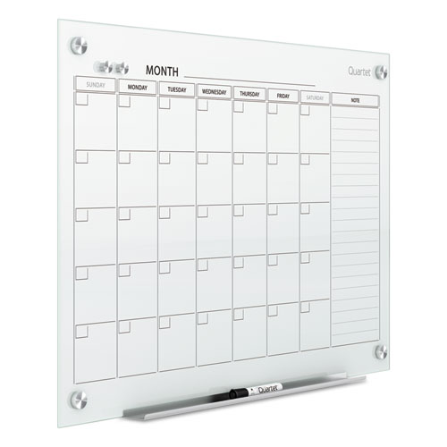 Quartet® Infinity Glass Calendar Board, 36 x 24 WB Mason