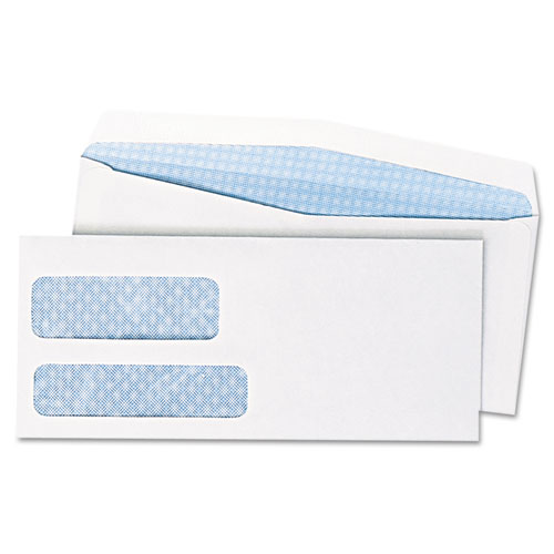 W.B. Mason Co. Double Window Security Tinted Envelope, Gummed Flap, #10 ...