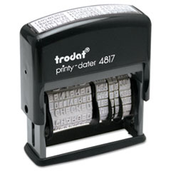 Printy Economy 12-Message Date Stamp, Self-Inking, 2