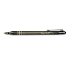 SKILCRAFT Clean Click Ballpoint Pen, Retractable, Medium 1 mm, Black Ink, Black Barrel, Dozen