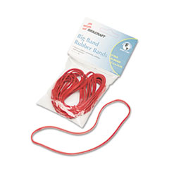 SKILCRAFT Big Band Rubber Bands, Size 117B, Red, 12/Pack