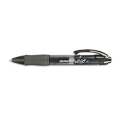 SKILCRAFT Bio-Write Gel Pen, Retractable, Medium 0.7 mm, Black Ink, Translucent Black Barrel, Dozen