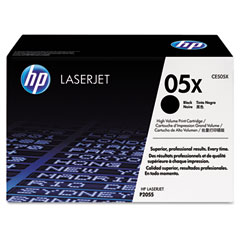 HP 05x, (ce505x) High-Yield Black Original Laserjet Toner Cartridge