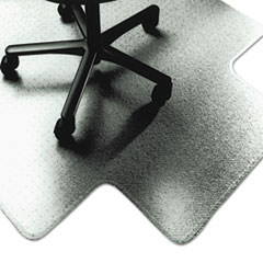 SKILCRAFT Pvc Chair Mats, Low To Medium Pile Carpet, 53 X 45, Clear