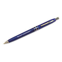 SKILCRAFT U.S. Government Ballpoint Pen, Retractable, Medium 1 mm, Blue Ink, Blue Barrel, Dozen