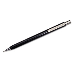 SKILCRAFT Fidelity Push-Action Mechanical Pencil, 0.7 mm, F (#2.5), Black Lead, Black Barrel, Dozen