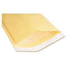 SKILCRAFT Sealed Air Jiffylite Mailer, #4, Bubble Cushion, Self-Adhesive Closure, 9.5 x 14.5, Gold Kraft,100/BX