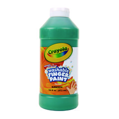 Washable Fingerpaint, Green, 16 Oz Bottle