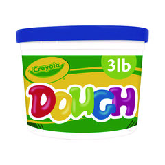 Modeling Dough Bucket, 3 Lbs, Blue