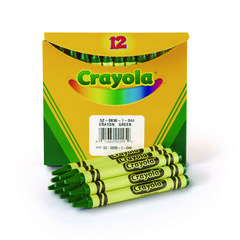 Bulk Crayons, Green, 12/box