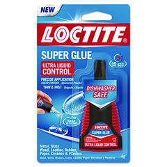 Ultra Liquid Control Super Glue, 0.14 Oz, Dries Clear