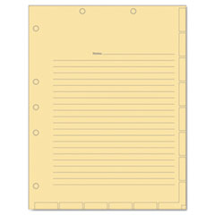 Medical Chart Index Divider Sheets, Untabbed, 11 x 8.5, Manila, 400/Box