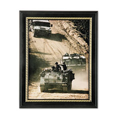 SKILCRAFT Style G Military-Themed Picture Frame, Army, Black, Wood, 8.5 x 11