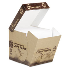 SKILCRAFT Recycled Copy Paper, 92 Bright, 20 lb Bond Weight, 8.5 x 11, White, 2,500/Carton