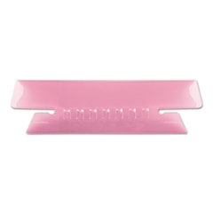 Transparent Colored Tabs For Hanging File Folders, 1/3-Cut, Pink, 3.5