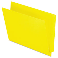 Colored End Tab Folders with Reinforced Double-Ply Straight Cut Tabs, Letter Size, 0.75