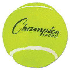 Champion Sports BALL TENNIS BALLS 3-PK YL Tennis Balls, 2 1-2" Diameter, Rubber, Yellow, 3-pack