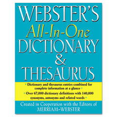 All-In-One Dictionary/thesaurus, Hardcover, 768 Pages