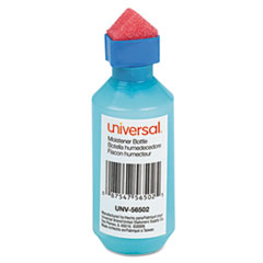 Universal® MOISTENER SQUEEZE BOTTLE Squeeze Bottle Moistener, 2 Oz, Blue