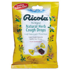 Ricola® FIRST AID RICOLA NATURALH Cough Drops, Natural Herb, 21 Drops-bag