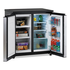 Avanti REFRIGERATOR 5.5CF FRZR 5.5 Cf Side By Side Refrigerator-freezer, Black-stainless Steel