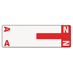 Alphaz Color-Coded First Letter Combo Alpha Labels, A/n, 1.16 X 3.63, Red/white, 5/sheet, 20 Sheets/pack