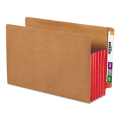 Redrope Drop-Front End Tab File Pockets, Fully Lined 6.5