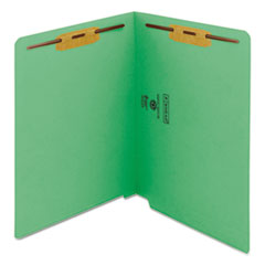 Heavyweight Colored End Tab Fastener Folders, 0.75