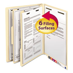 Manila End Tab Classification Folders, 2