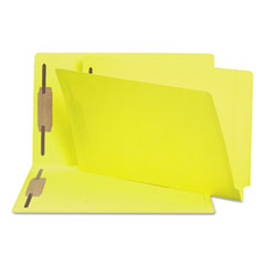 Heavyweight Colored End Tab Fastener Folders, 0.75