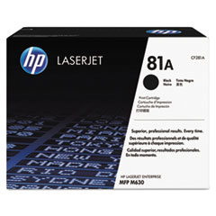 HP 81a, (cf281a) Black Original Laserjet Toner Cartridge