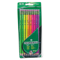 Pre-Sharpened Pencil, Hb (#2), Black Lead, Assorted Barrel Colors, 10/pack