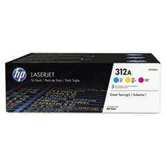 HP 312a (cf440a-M) 3-Pack Cyan/magenta/yellow Original Laserjet Toner Cartridges