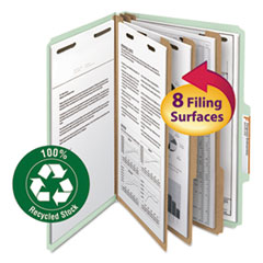 Recycled Pressboard Classification Folders, 3