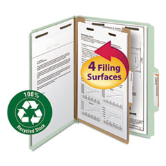 Recycled Pressboard Classification Folders, 2