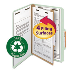 Recycled Pressboard Classification Folders, 2