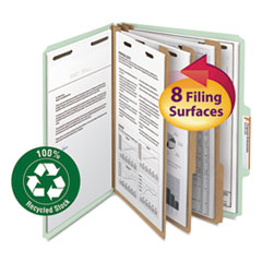 recycled pressboard classification folders, 3