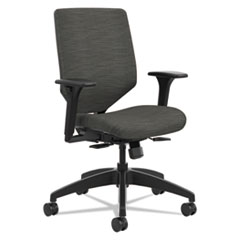 Solve Series Upholstered Back Task Chair, Supports Up To 300 Lb, 17