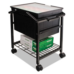 Heavy-Duty File Shuttle, Metal, 1 Shelf, 17.13