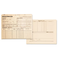 Employee Record Jacket, Straight Tab, Letter Size, Manila, 100/box