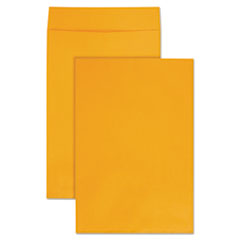 Jumbo Size Kraft Envelope, Cheese Blade Flap, Fold-Over Closure, 12.5 x 18.5, Brown Kraft, 25/Pack