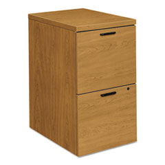 10500 Series Mobile Pedestal File, Left Or Right, 2 Legal/letter-Size File Drawers, Harvest, 15.75