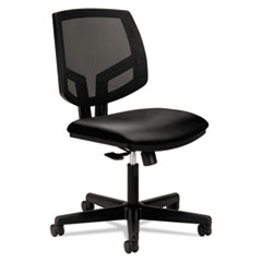 Volt Series Mesh Back Leather Task Chair, Supports Up To 250 Lb, 18.25