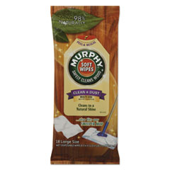 Murphy® Oil Soap CLEANER MRPHYOIL WPE 18PK Soft Wipe, Cloth, 8 X 11, White, 18-pack