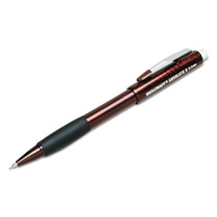 SKILCRAFT Dual Action Cushion Grip Mechanical Pencil, 0.5mm, F (#2.5), Black Lead, Burgundy Barrel, 6/Pack