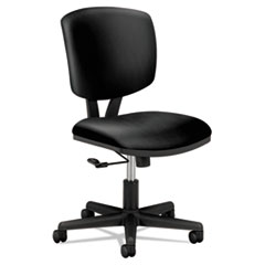 Volt Series Leather Task Chair, Supports Up To 250 Lb, 18