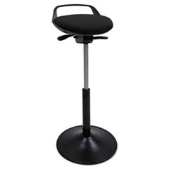 Perch Sit Stool, Supports Up To 250 Lb, Black