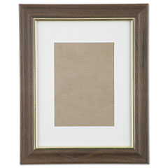 SKILCRAFT Walnut Vinyl Frames, Certificate/Photo, 8.5 x 11, 12/Carton