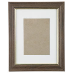 SKILCRAFT Walnut Vinyl Frames, Certificate/Photo, 8 x 10, 12/Carton